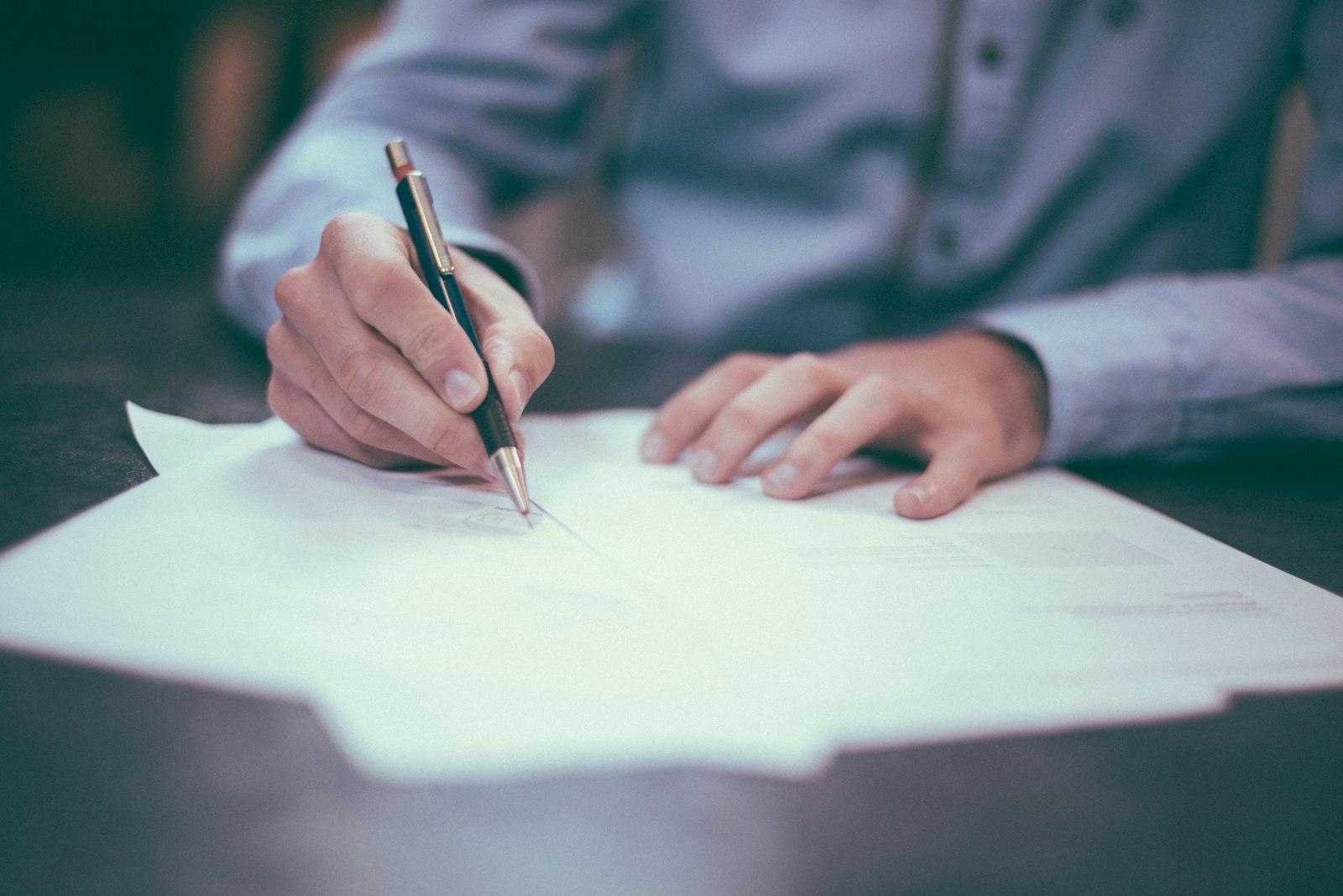 Representative signing the completed stocktake report